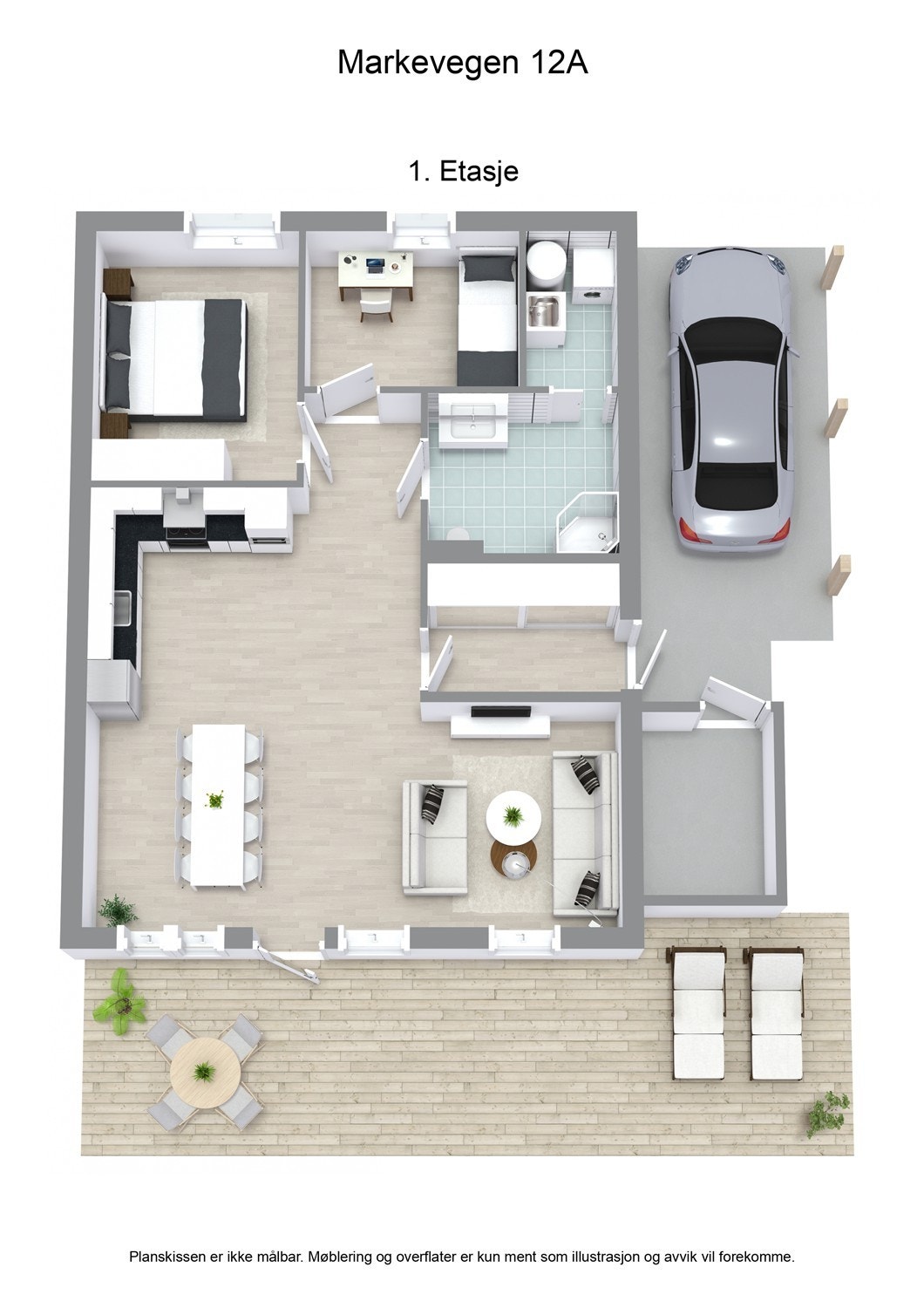 Markevegen 12A - 3D - 1. Etasje - Letterhead Galleribilde