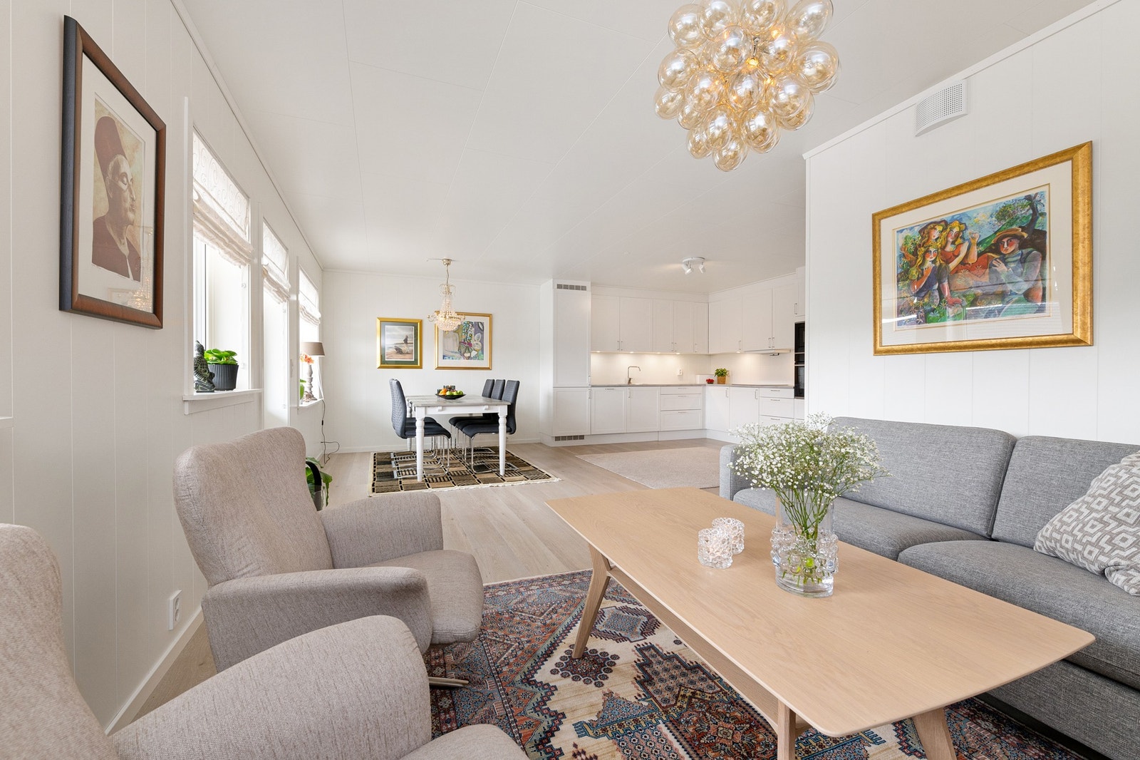 Romslig stue Galleribilde