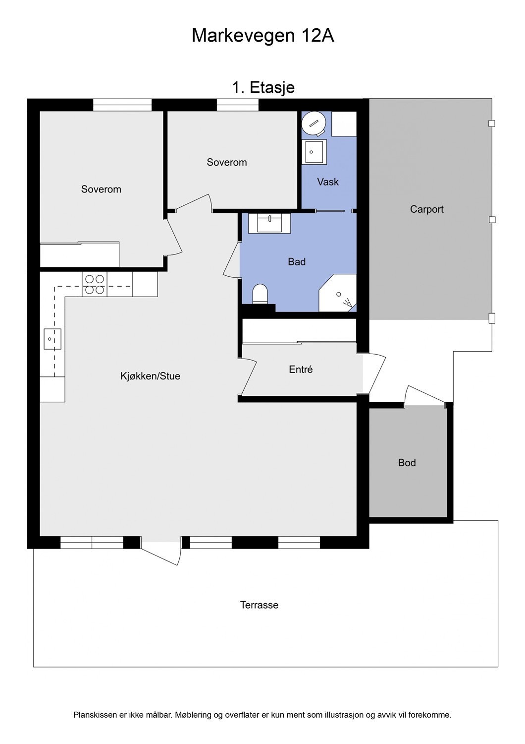 Plantegning Galleribilde