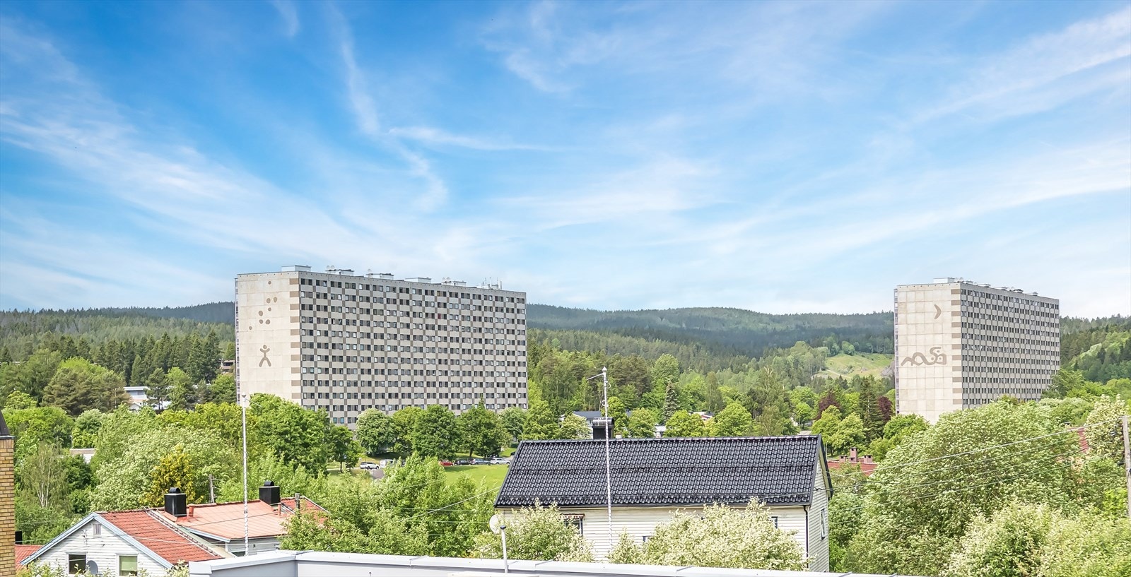 Utsikt fra balkongen. Galleribilde