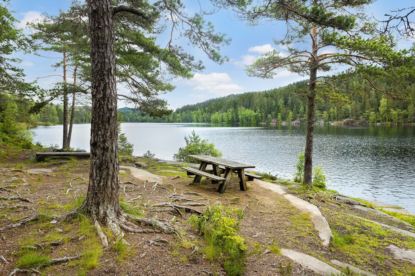 Nærområde | Steinbruvannet er rundt 5 kilometer fra boligen. Det er et populært badevann og fiskevann. Det er enkelt å komme seg inn i Lillomarka enten til fots, sykkel eller ski på vinterstid. Galleribilde