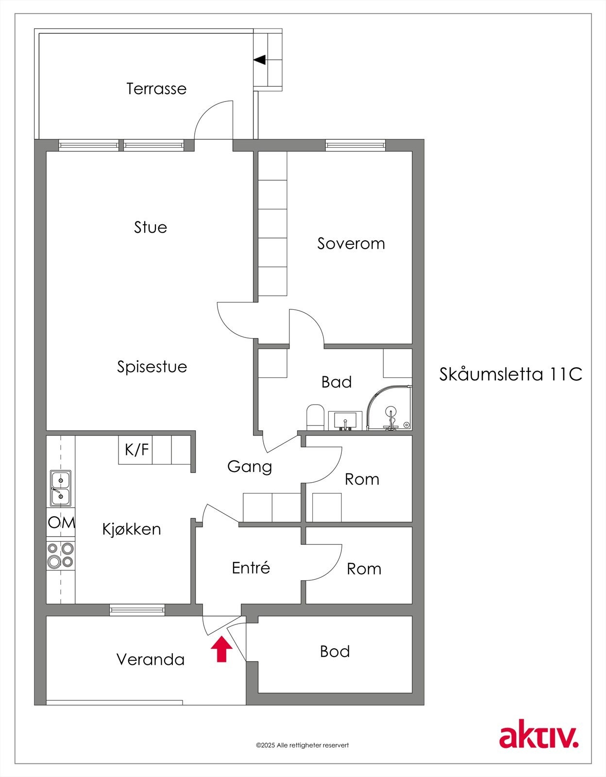 Plantegning Galleribilde