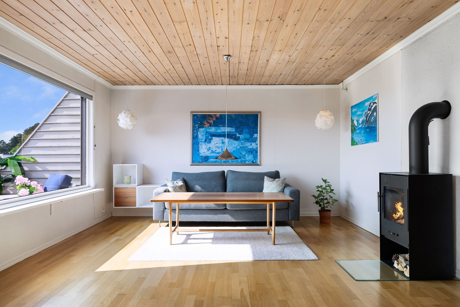 Vedovn i stuen Galleribilde