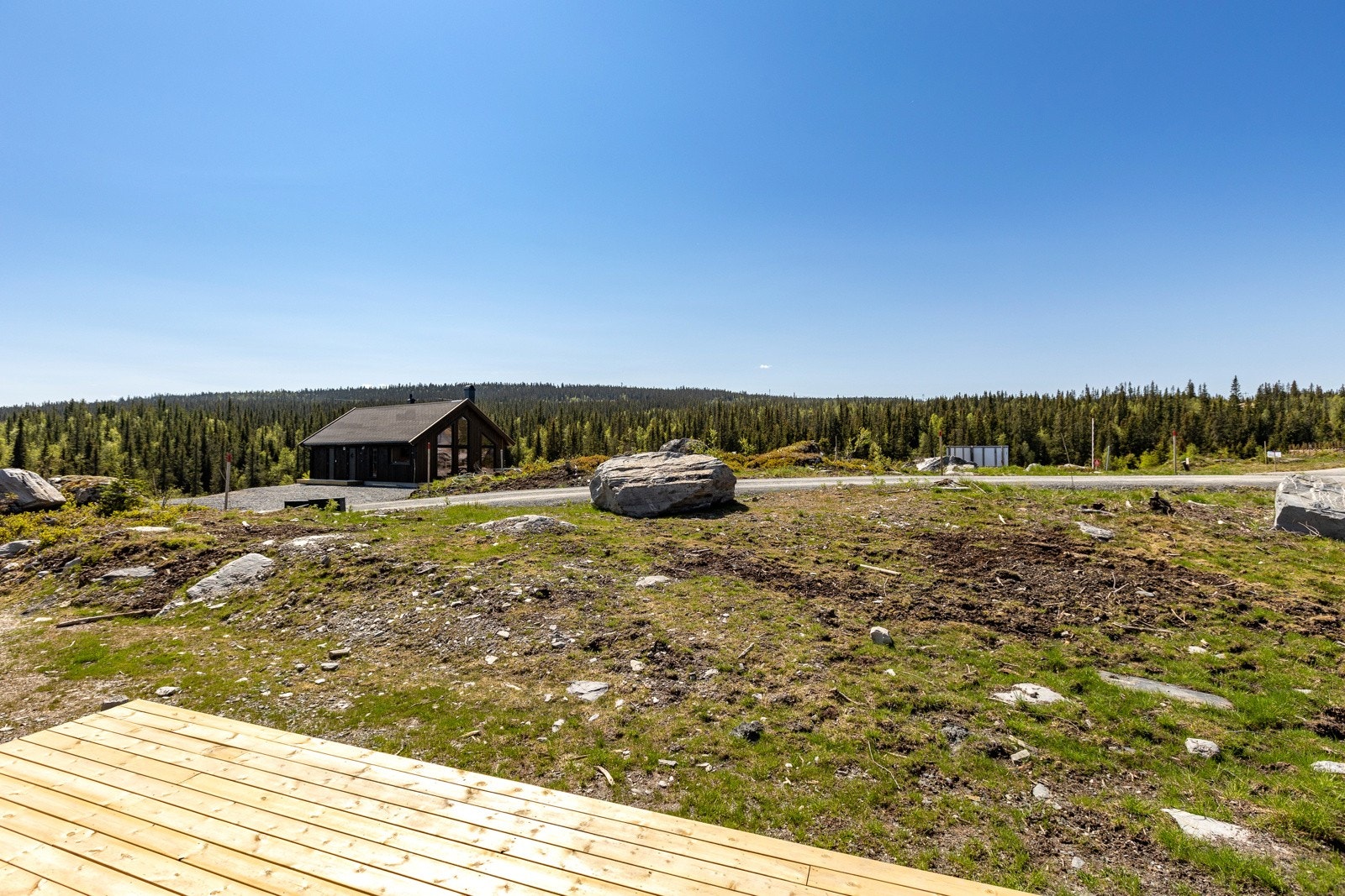 På andre siden av hovedveien finner man også den nye og flotte langrennsarenaen Galleribilde