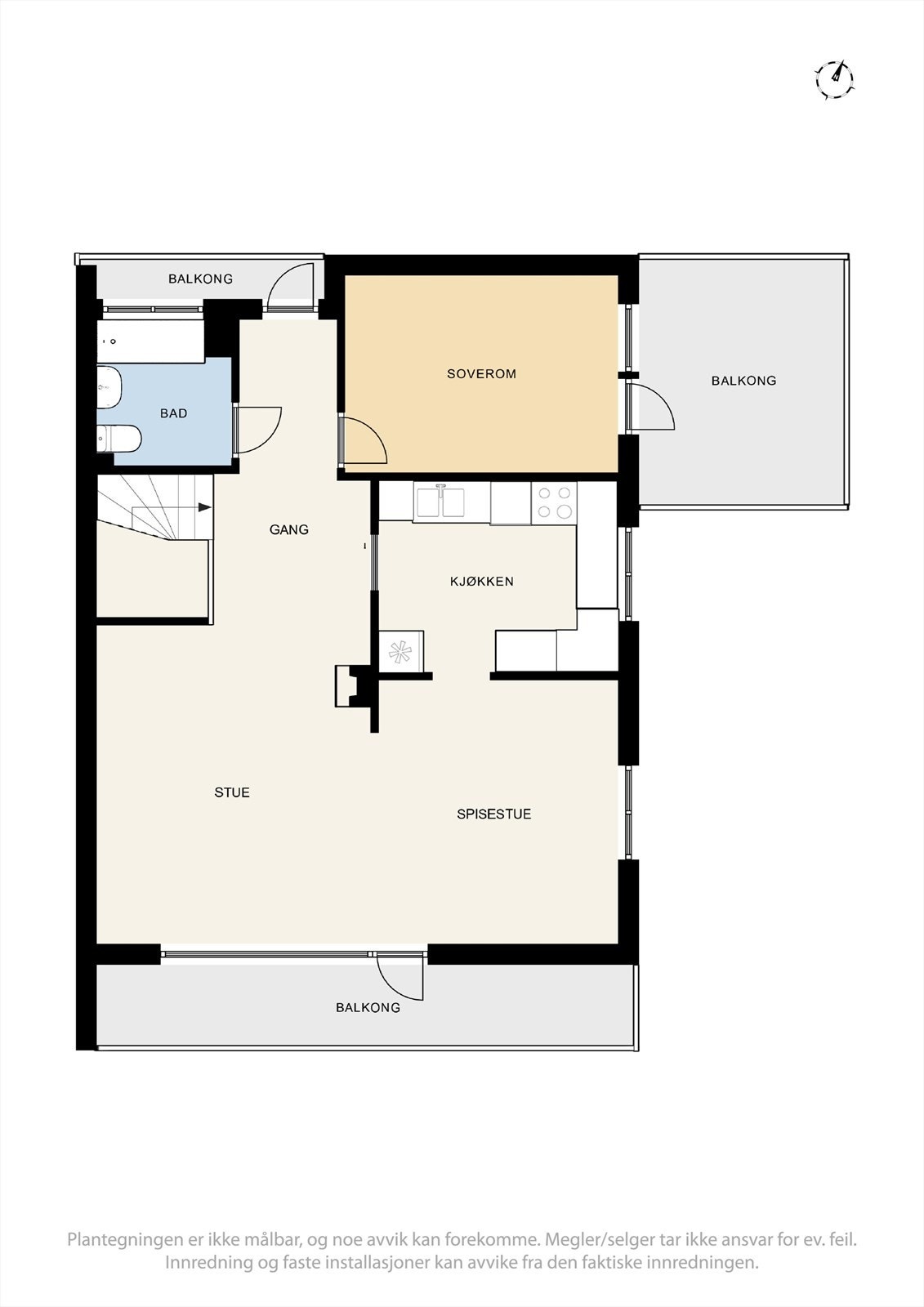 Plantegning 2.etasje Galleribilde