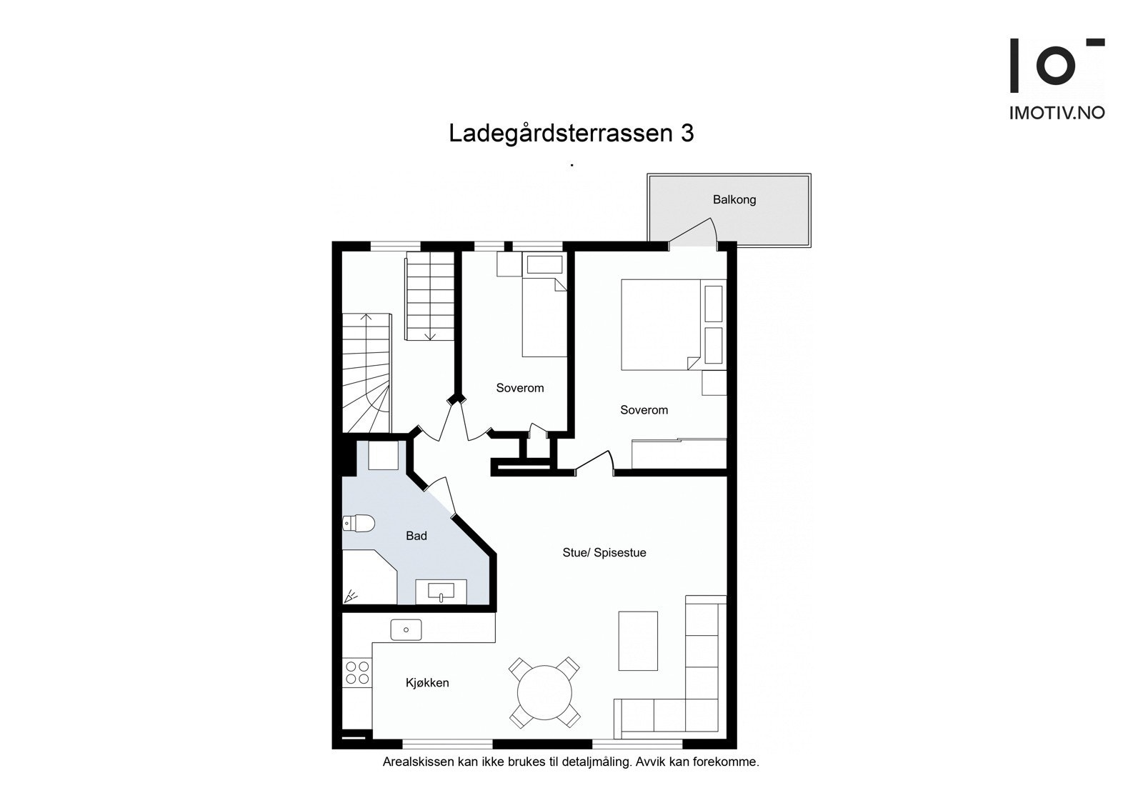 - Planløsning. I tillegg medfølger en ekstern bod - Galleribilde