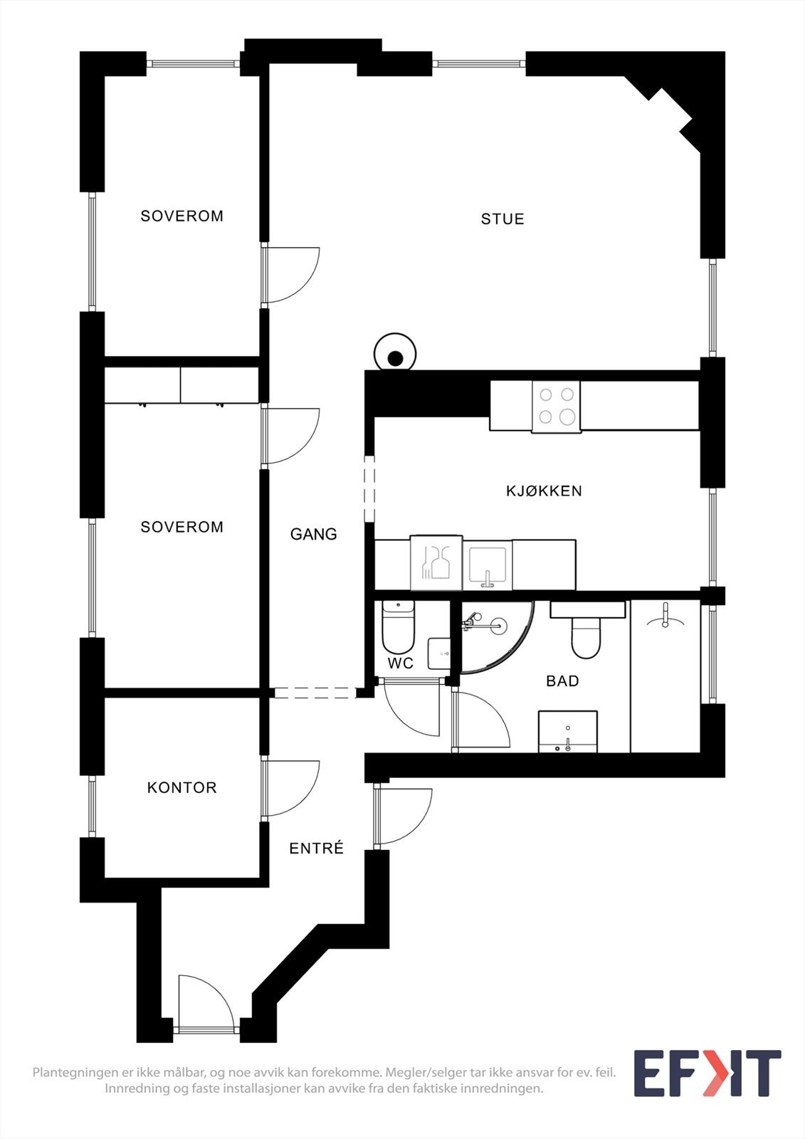 Plantegning Galleribilde