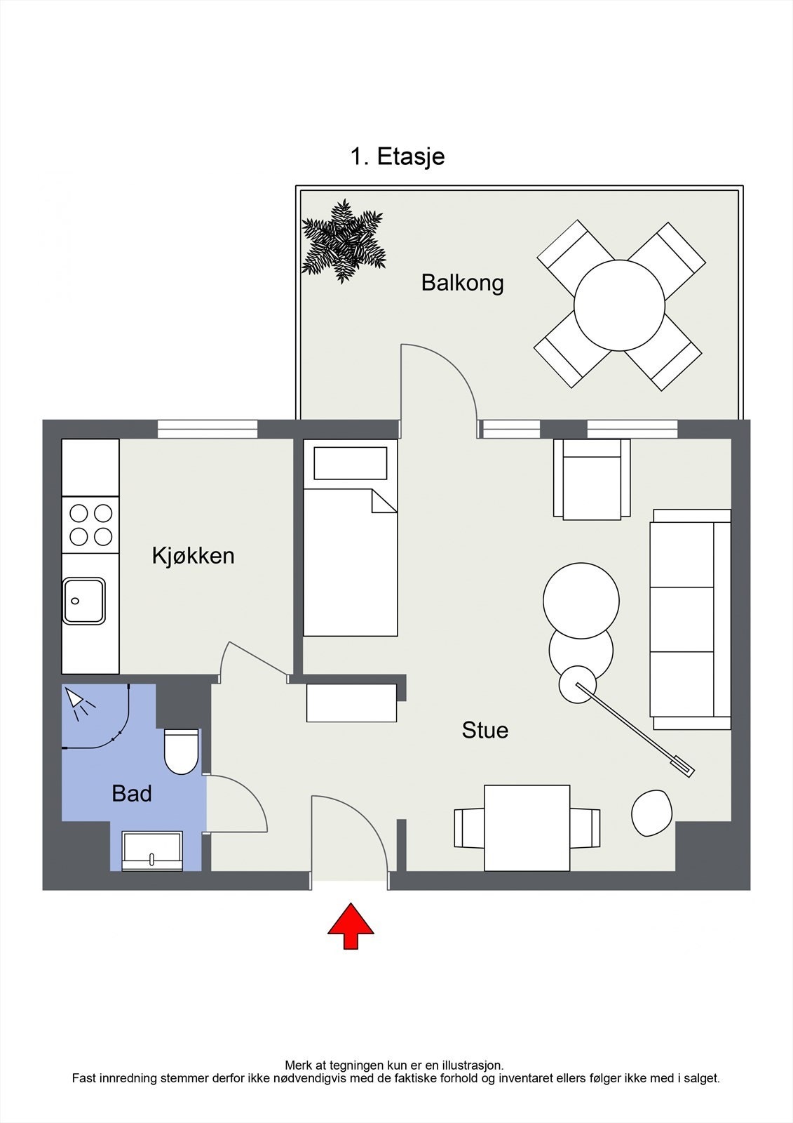 Plantegning Galleribilde