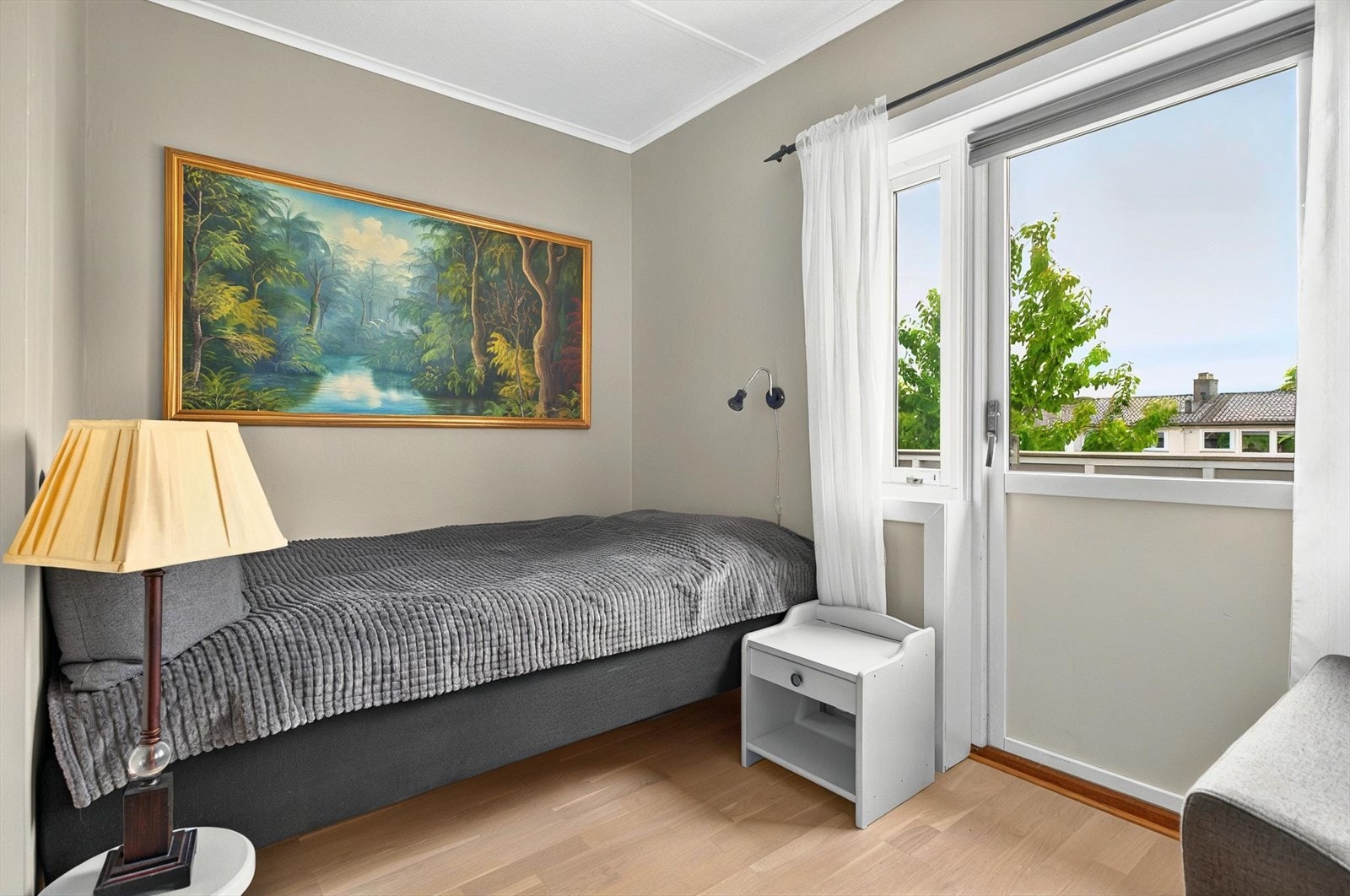 Alkove i stuen. Galleribilde