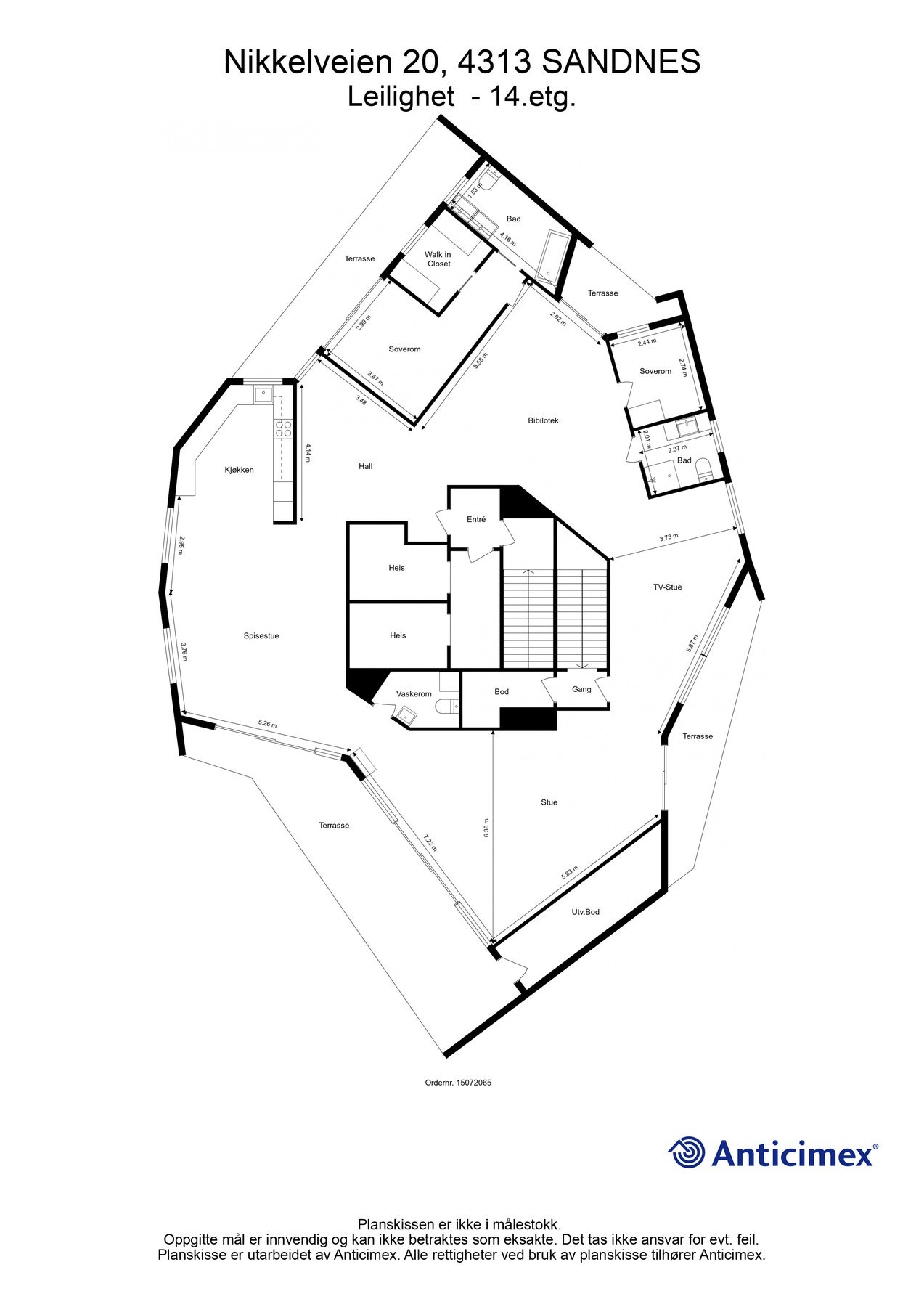 Plantegning Galleribilde