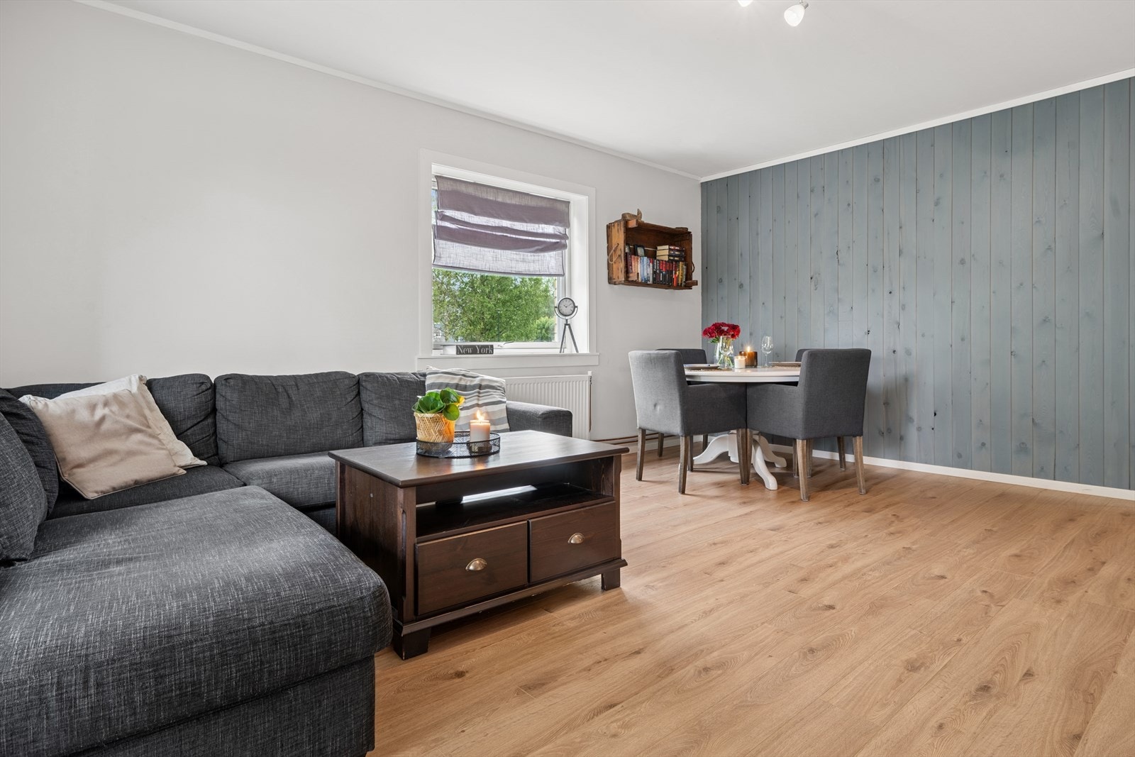 Hele leiligheten er malt i moderne farger. Galleribilde