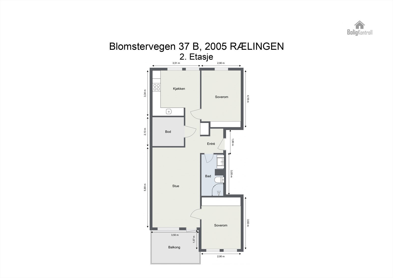 Plantegning Galleribilde