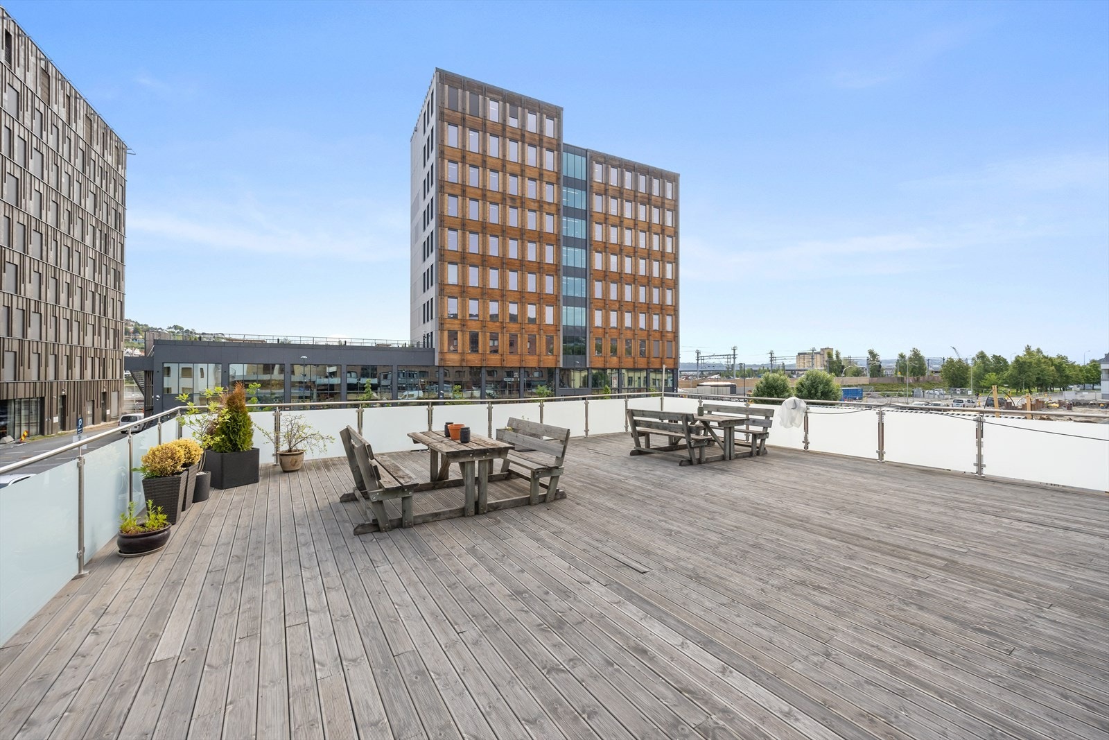 Flott felles takterrasse Galleribilde