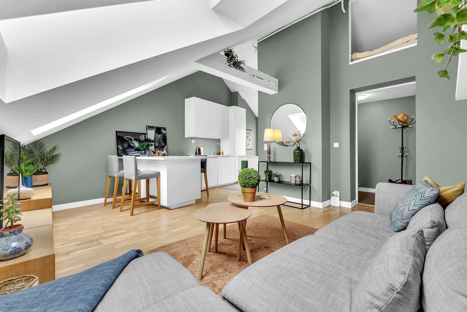 Loftet ble utbygget i 2012 og holder en god standard Galleribilde