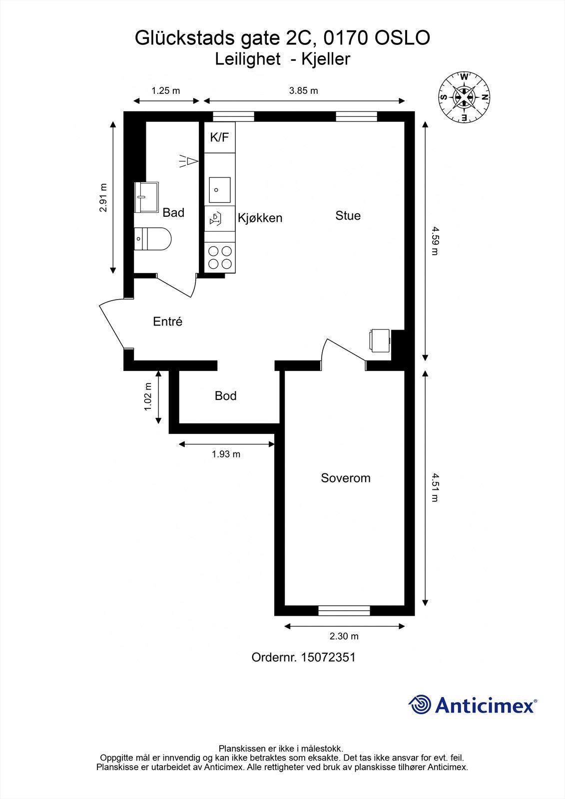 Plantegning Galleribilde