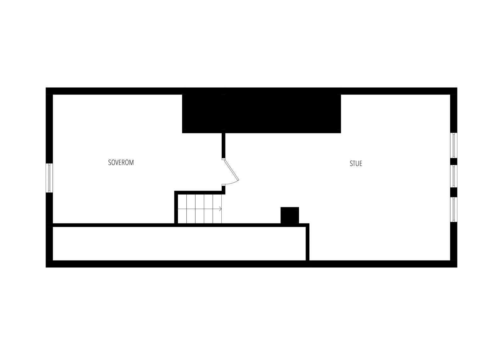 Plantegning loft. Galleribilde
