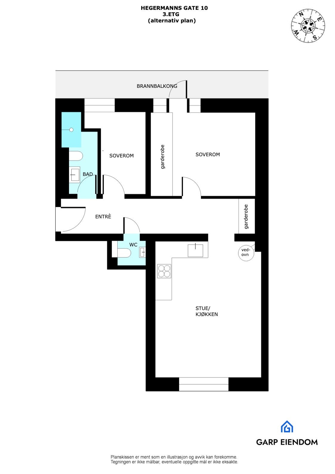 Alternativ planløsning Galleribilde