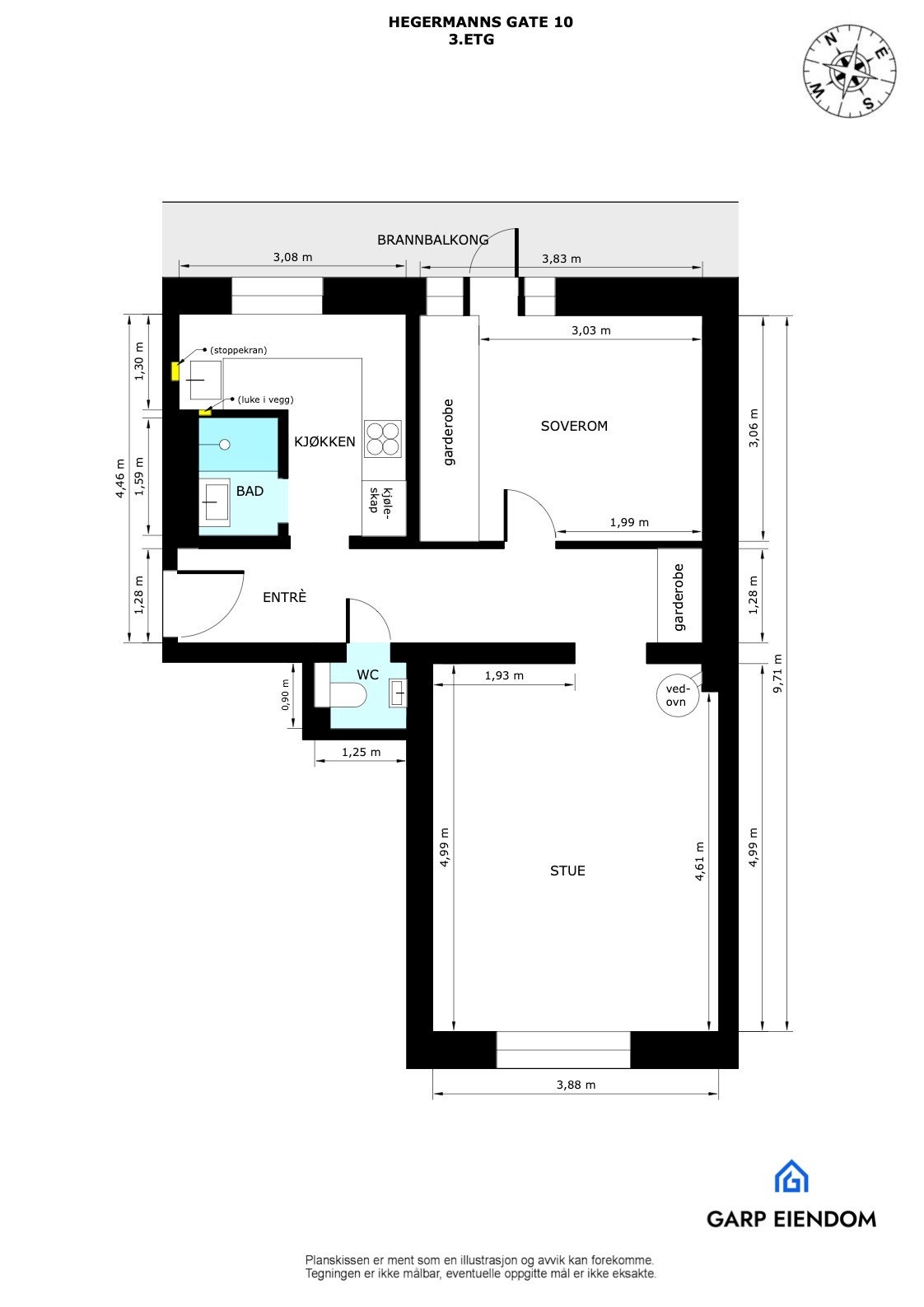 Plantegning Galleribilde