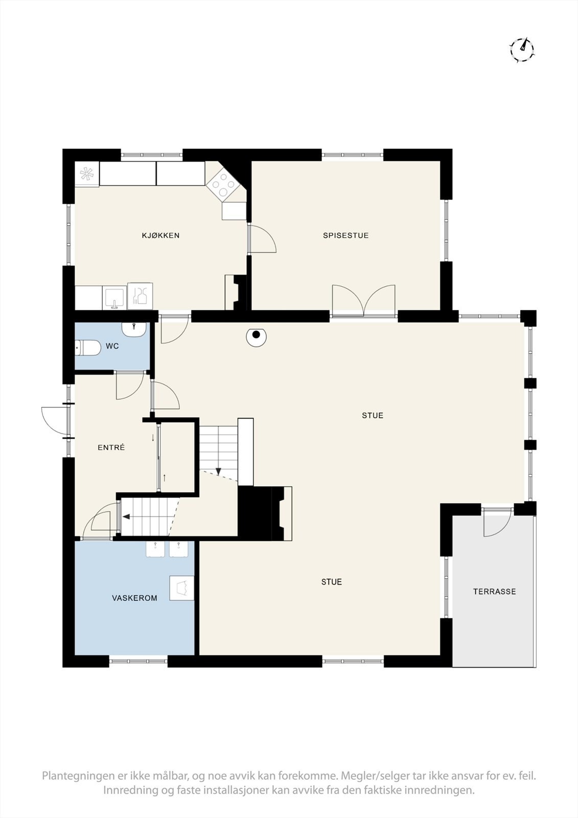 Plantegning 1. etasje. Galleribilde