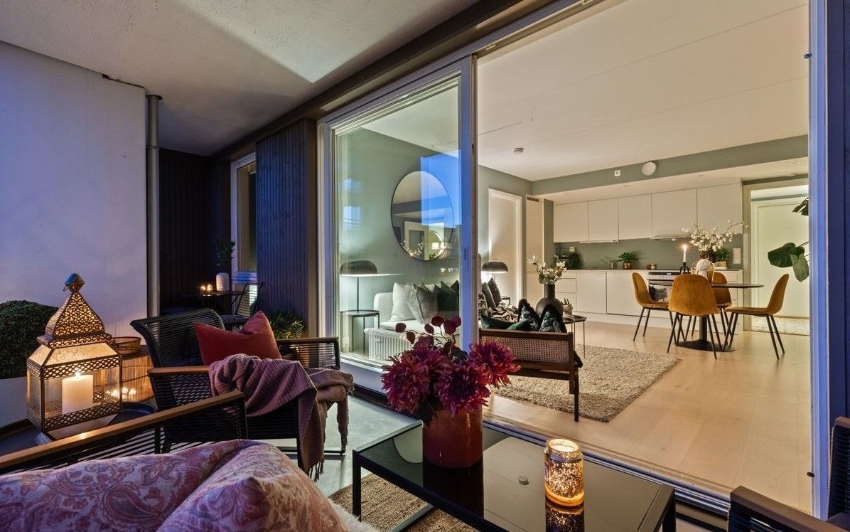 Her kan sommerkveldene nytes. Galleribilde