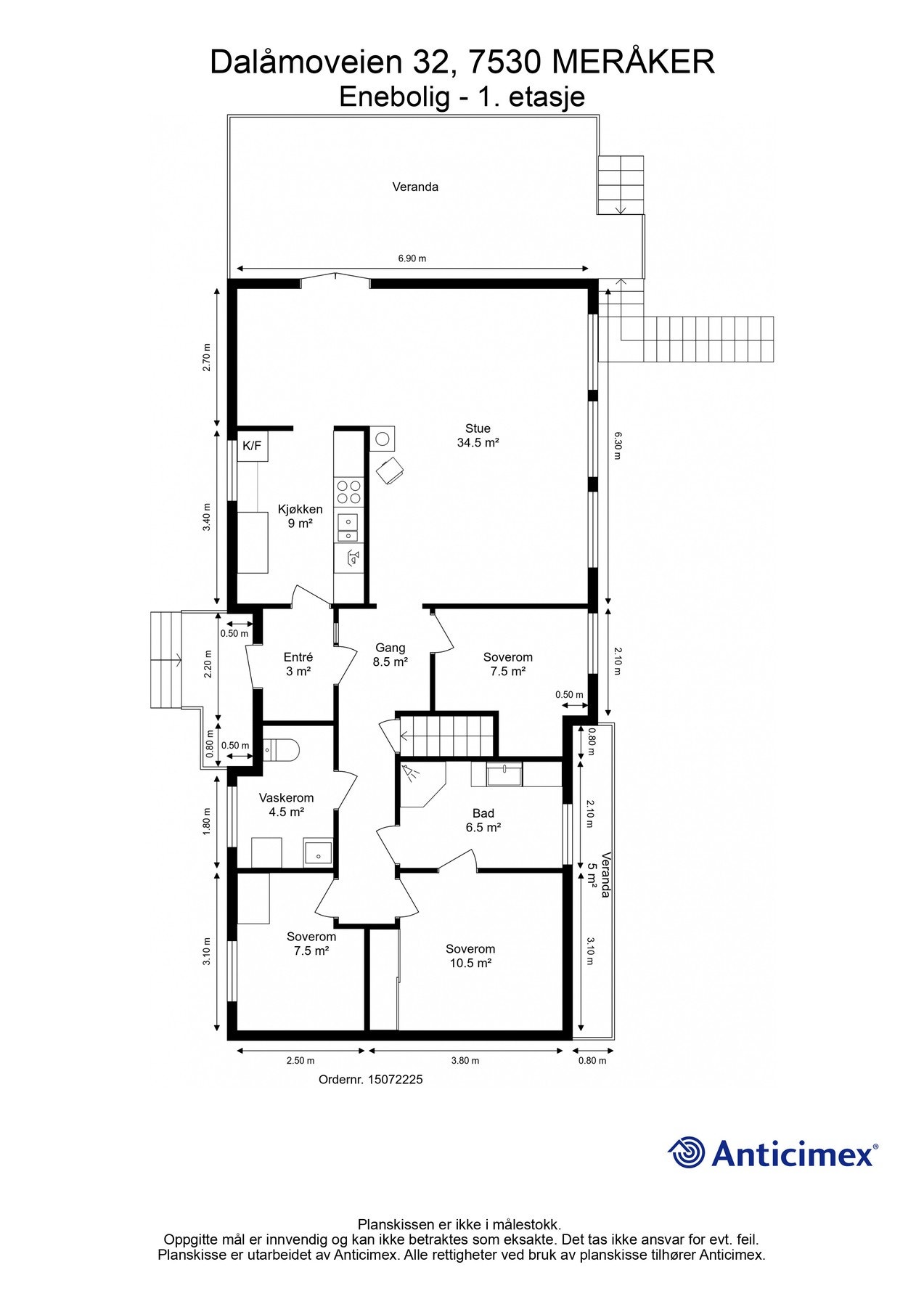 Planskisse - 1. etasje. Galleribilde