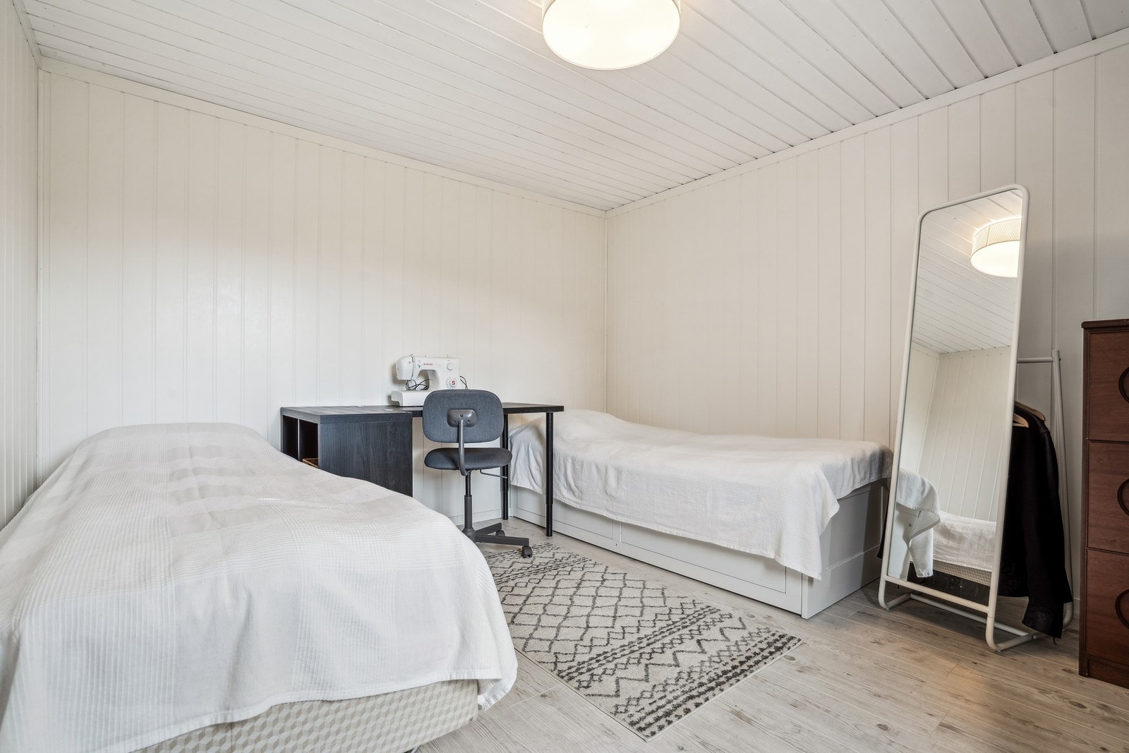 Rommet i underetasjen, som i dag brukes som soverom, er på 11,5 kvm. Galleribilde