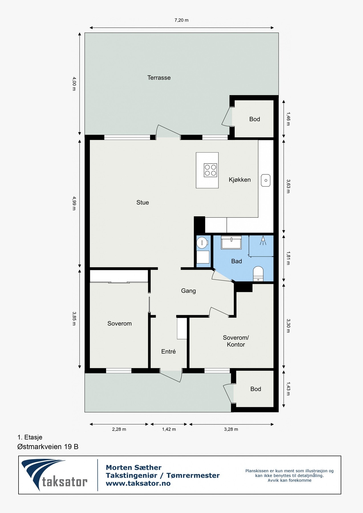 Planskisse. Galleribilde