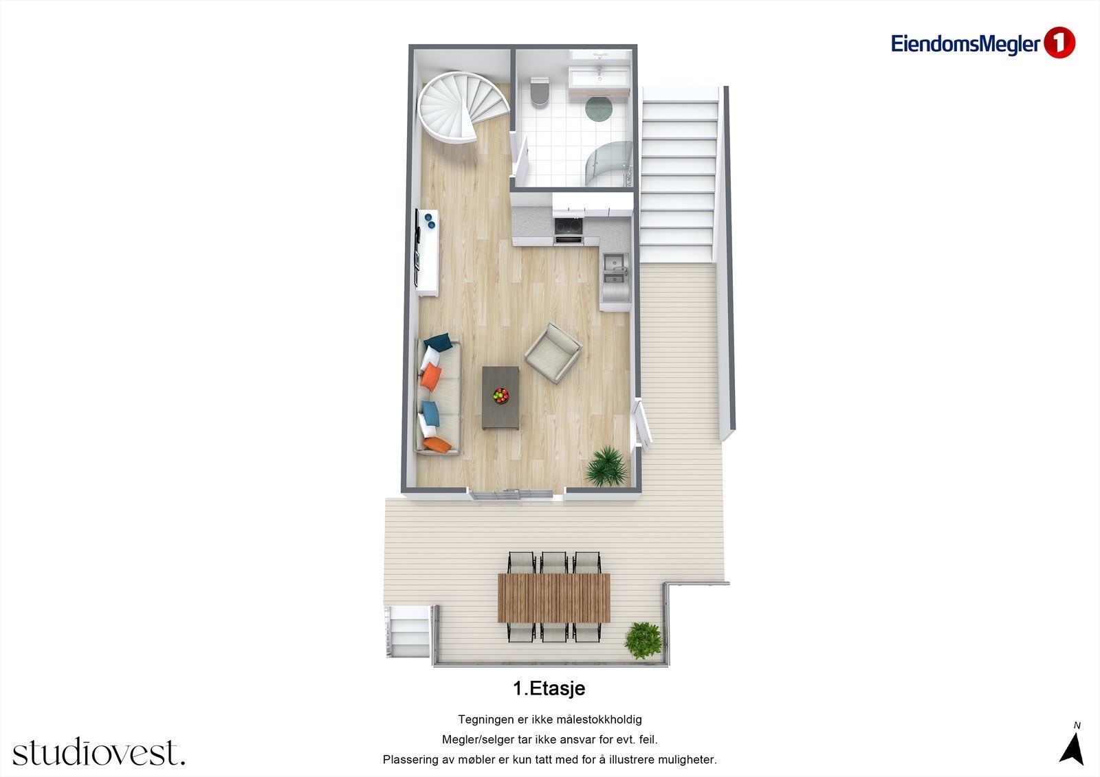 Planskisse 1.etasje Galleribilde