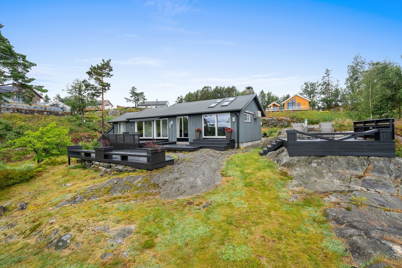 Dyvig 174 har flere solrike plasser i flere nivåer. Galleribilde