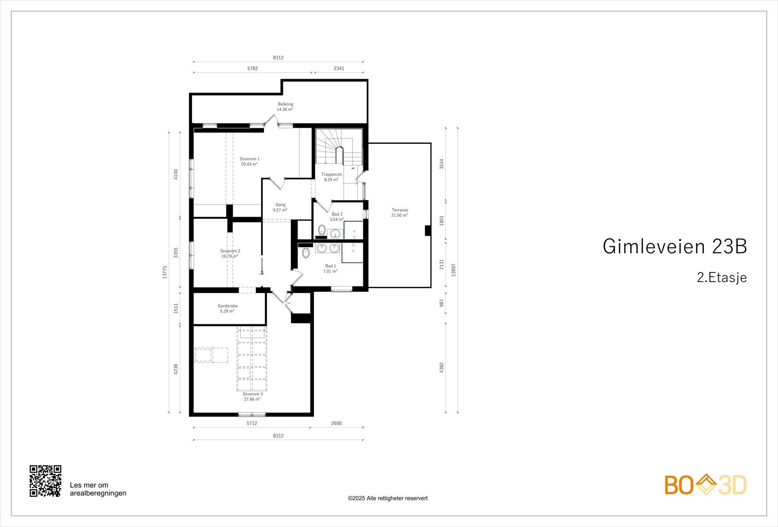 Plantegning 2.etasje Galleribilde