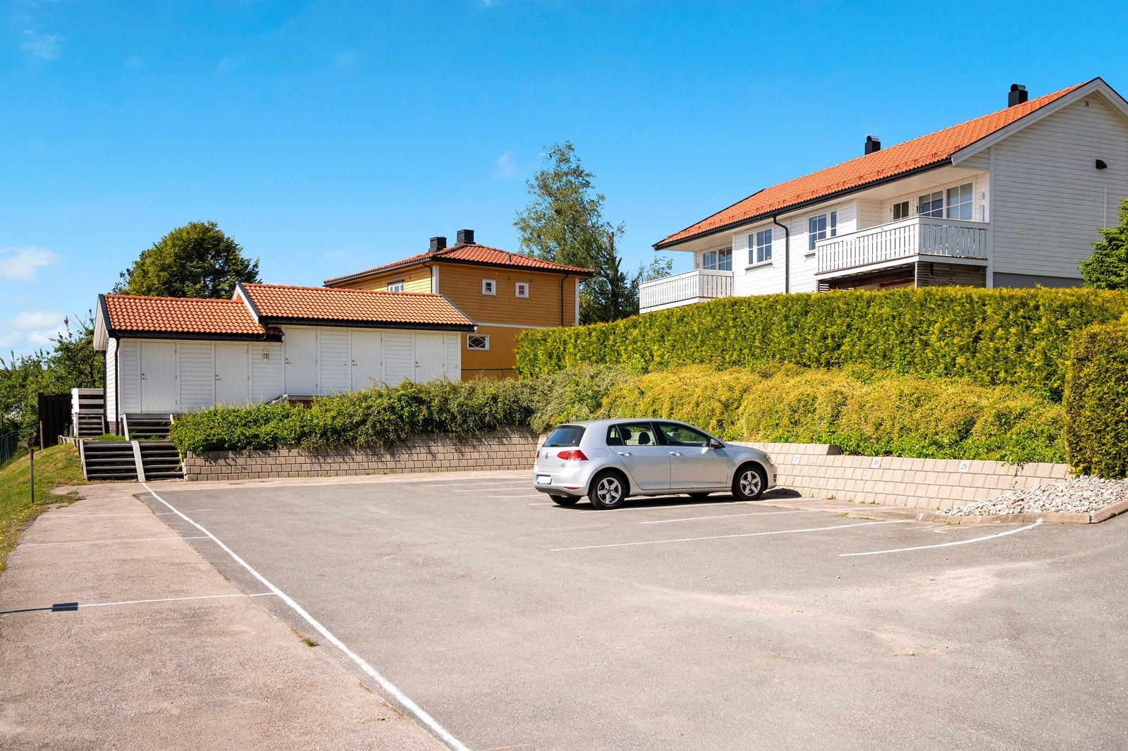 Parkering på felles p-plass Galleribilde