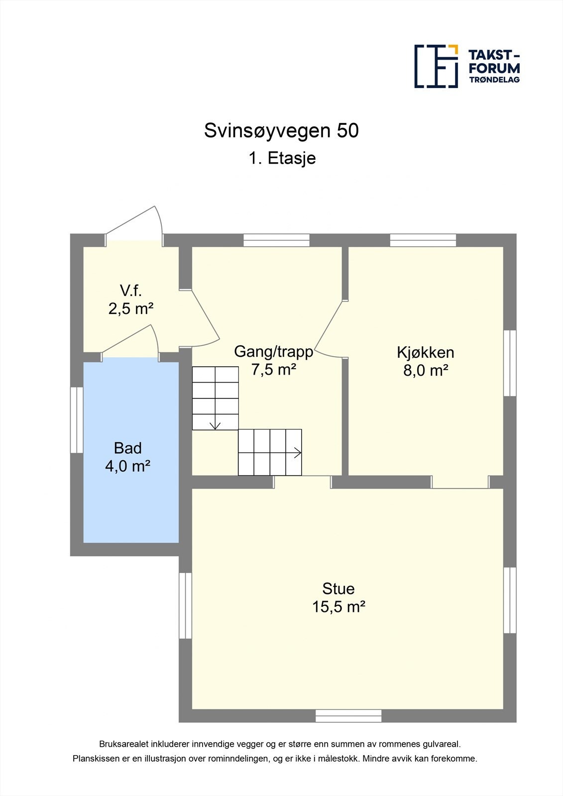 Planskisse 1.etasje. Galleribilde