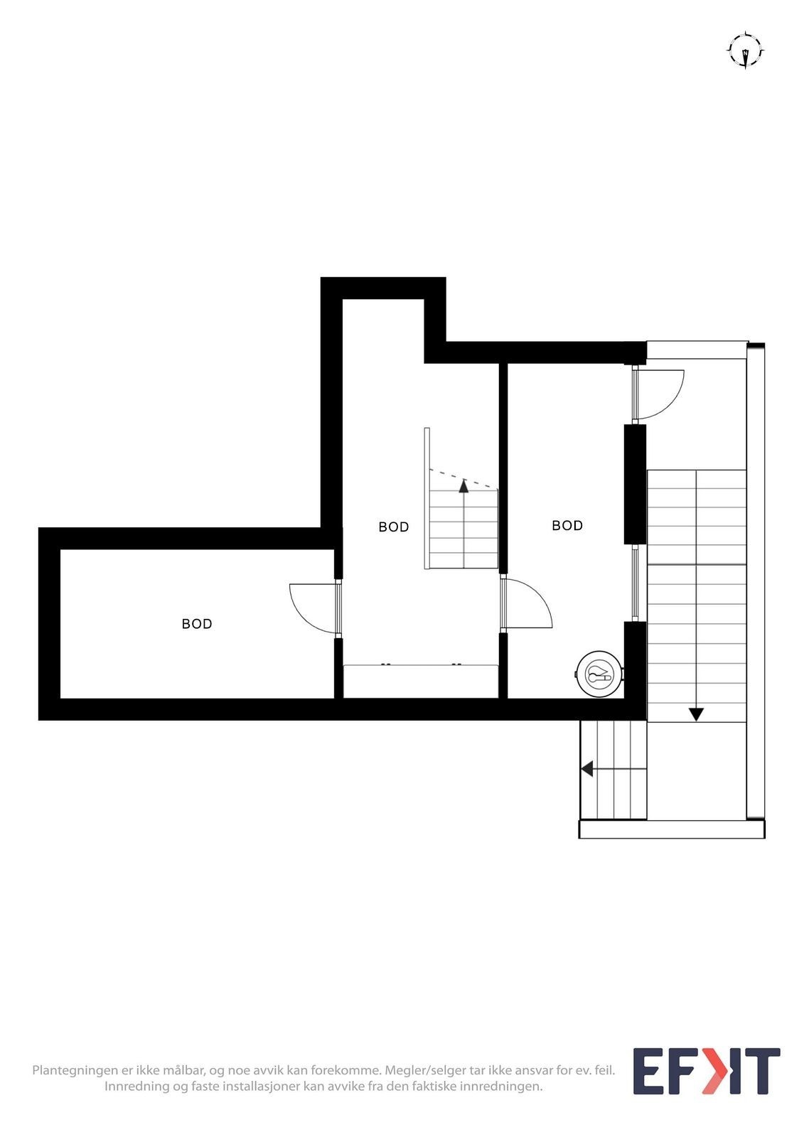 Plantegning kjeller Galleribilde