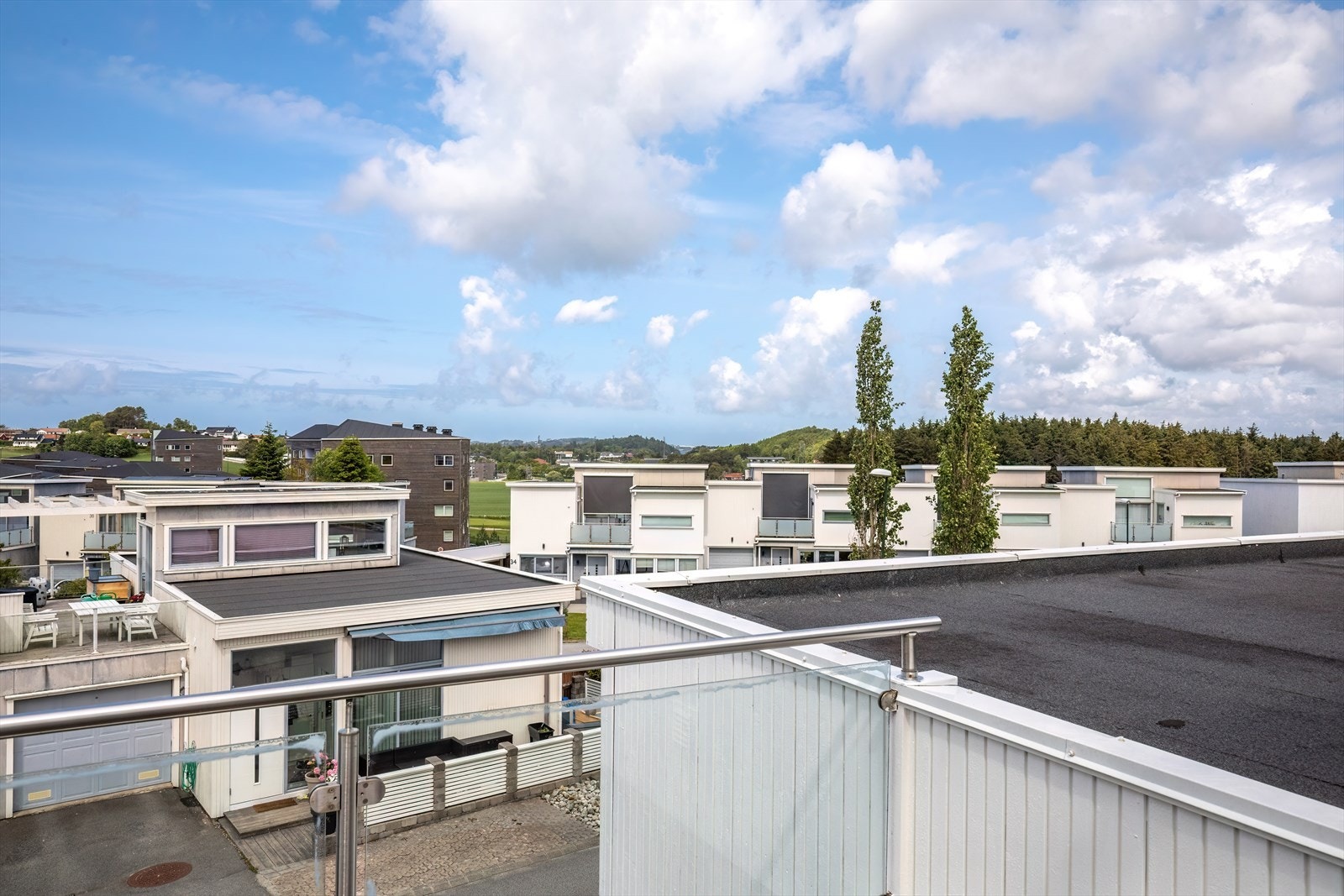 Utsikt fra takterrassen Galleribilde