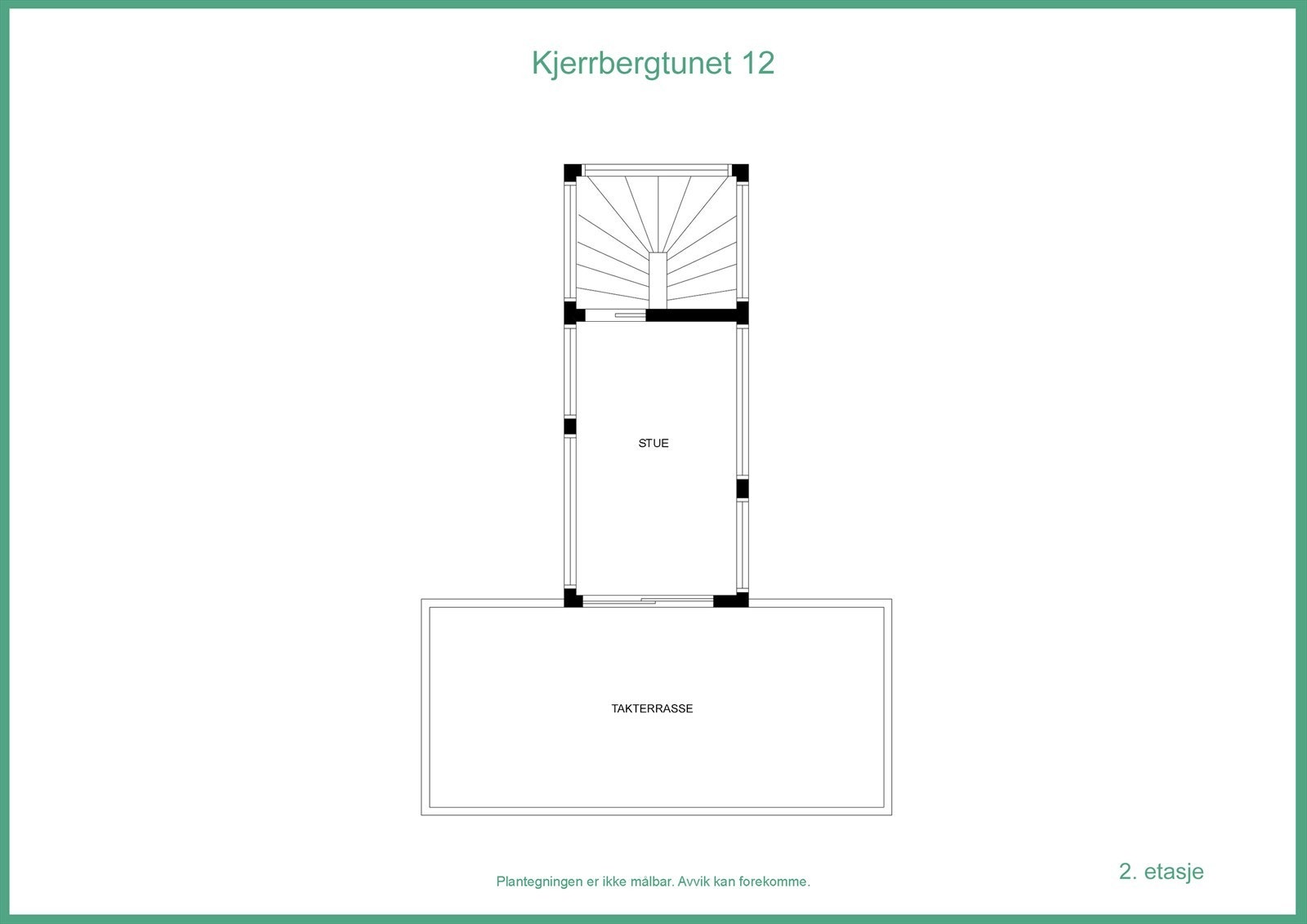 Plantegning over 2. etasje Galleribilde