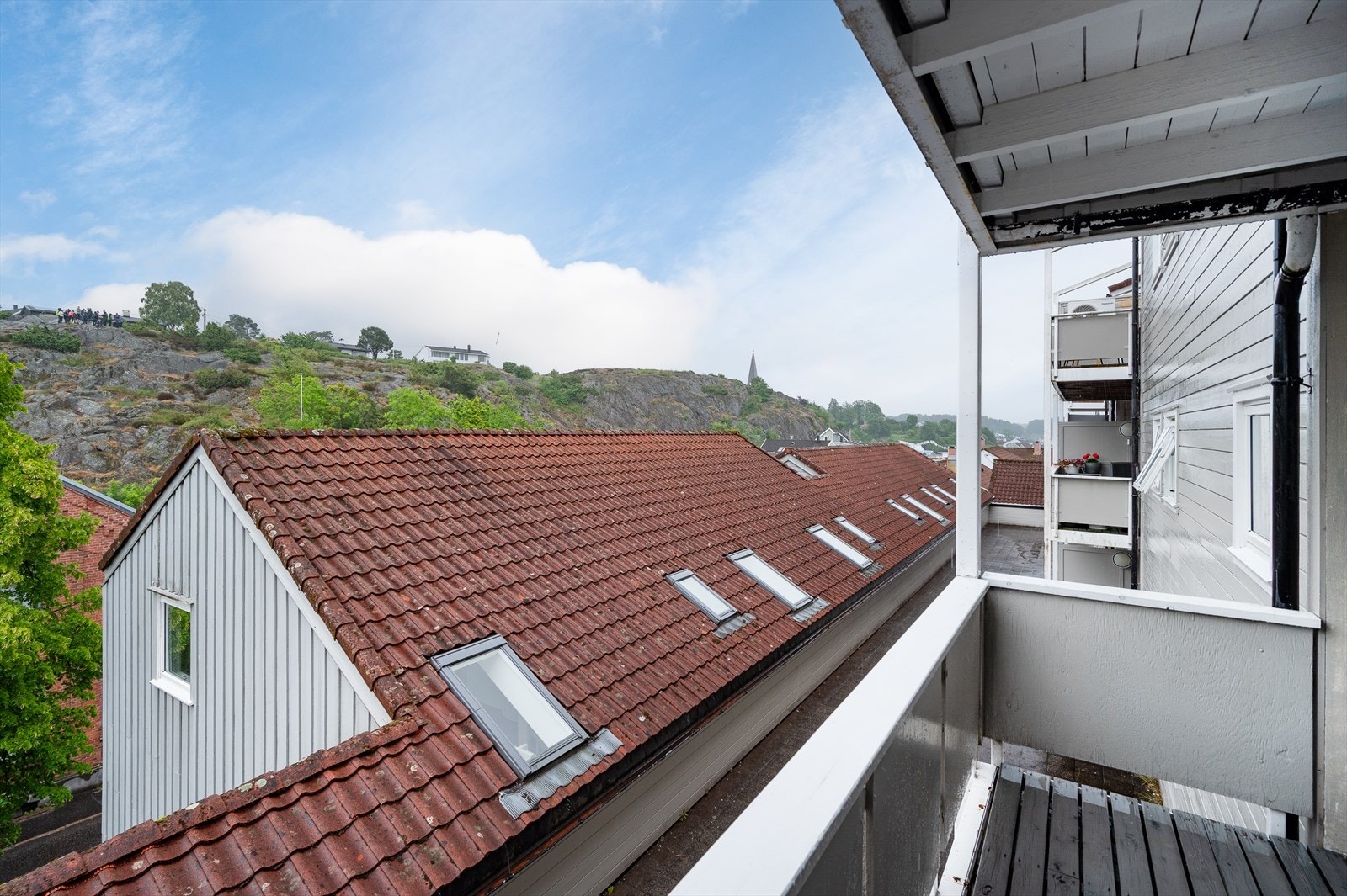 Hyggelig og fri utsikt utover byen Galleribilde