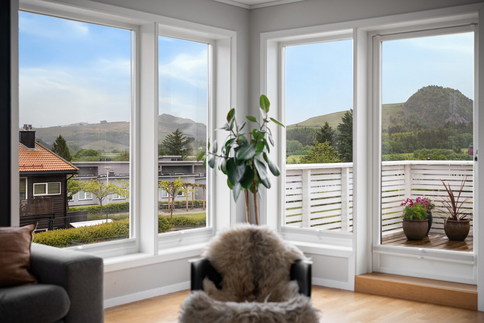 Flott usikt fra stuen Galleribilde