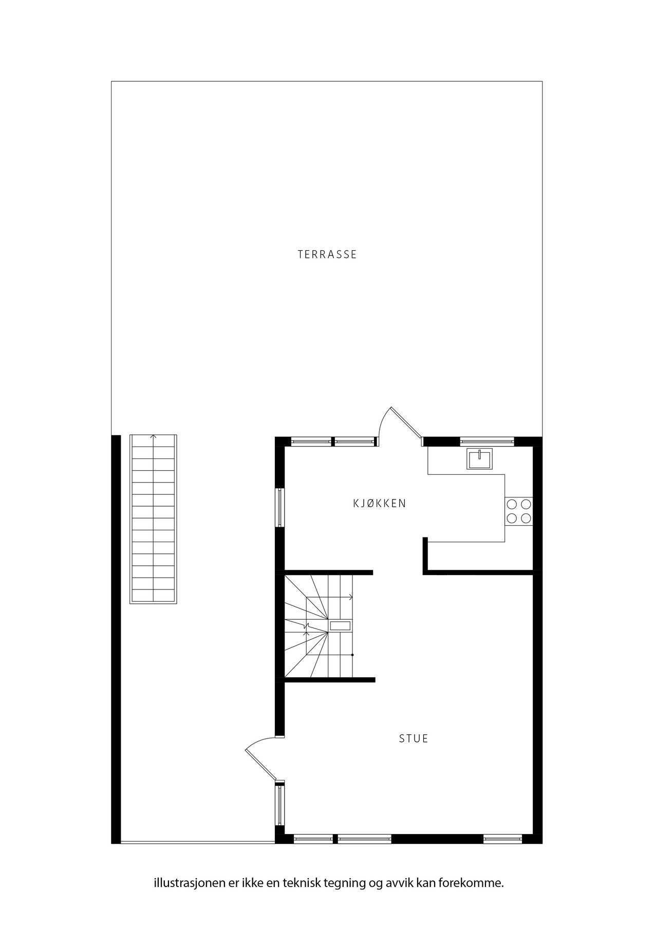 Plantegning 1.etasje Galleribilde