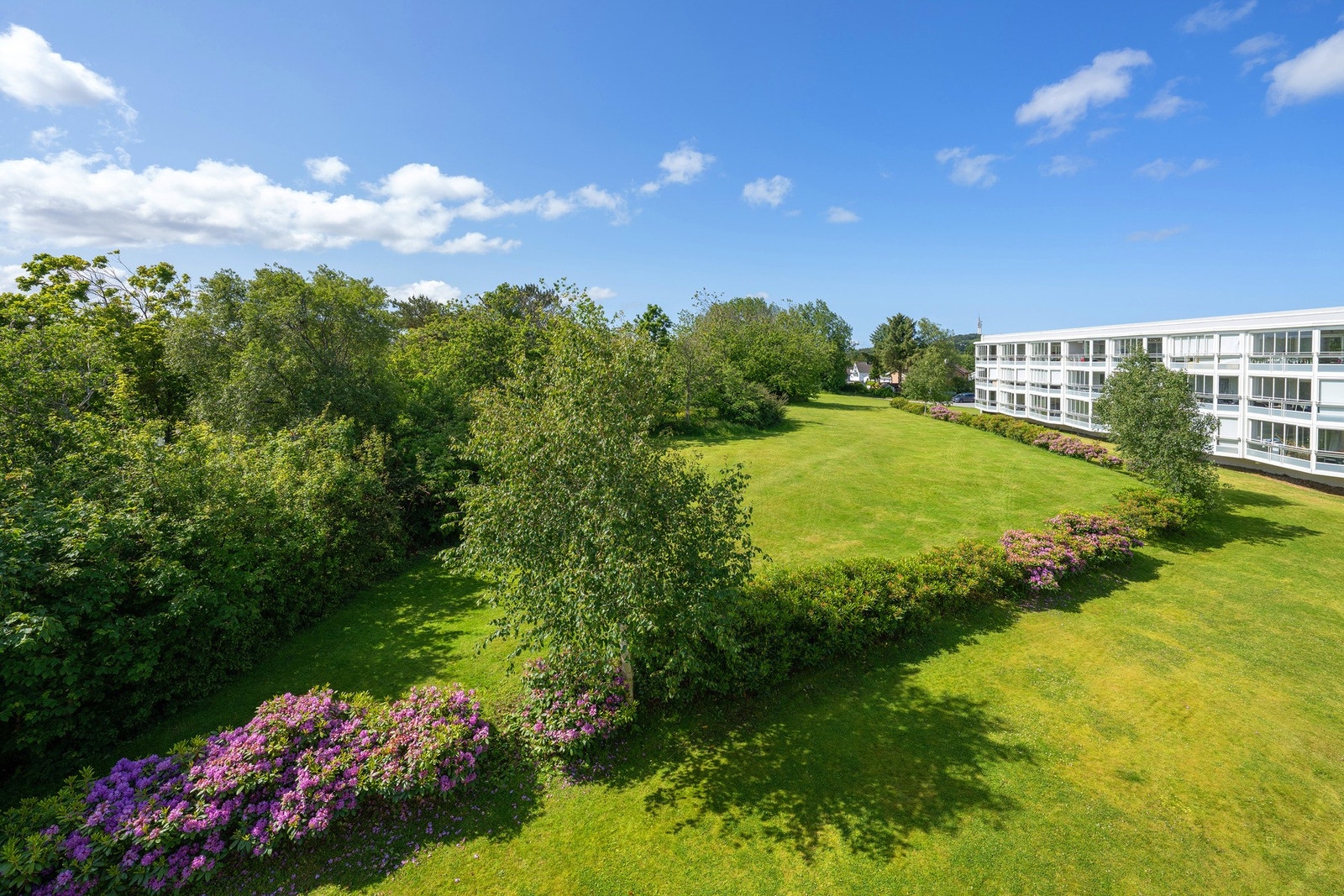 Nydelig utsikt fra den innglassede balkongen Galleribilde