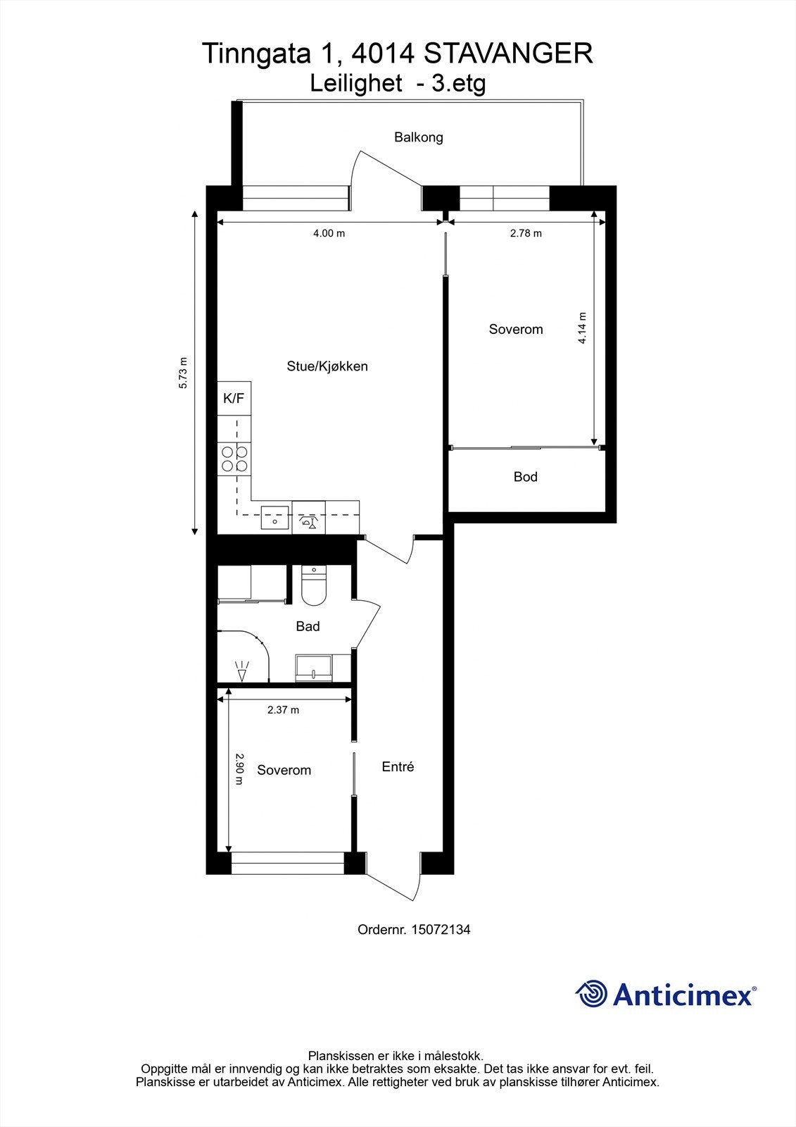Plantegning Galleribilde