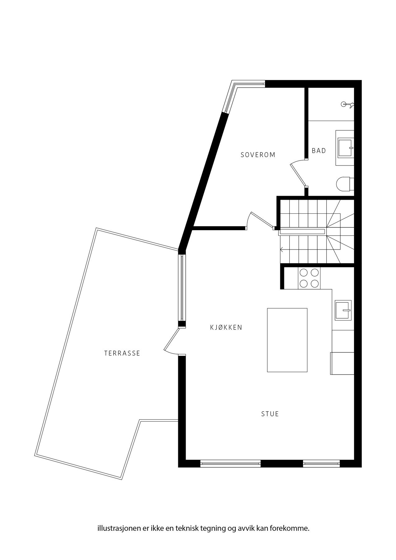 Plantegning 2.etasje Galleribilde