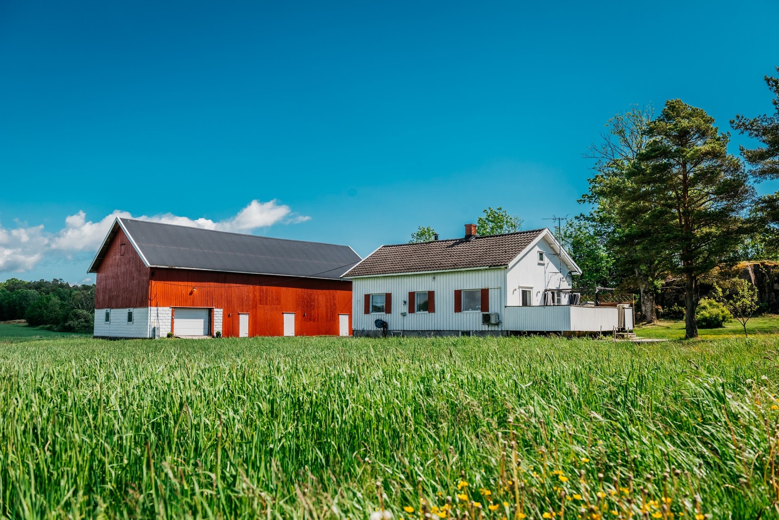 Det bebygde arealet består av en liten enebolig på ca 62 kvm en låve på 182 kvm og en garasje/bod på 21 kvm. Galleribilde