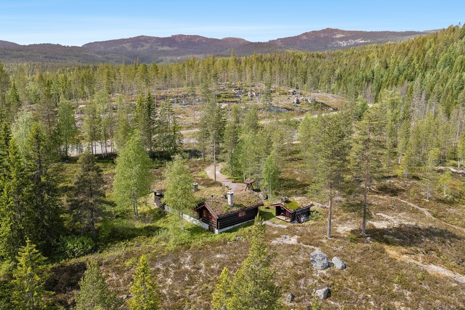 Fra hytta er det kort vei tul flotte turmuligheter sommer som vinter. Galleribilde