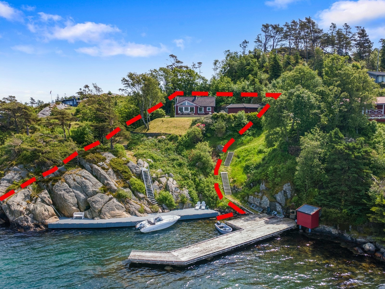 Omriss av tomten som er ment å vise tomtens størrelse og beliggenhet - vil ikke samsvare nøyaktig med de faktiske tomtegensene Galleribilde