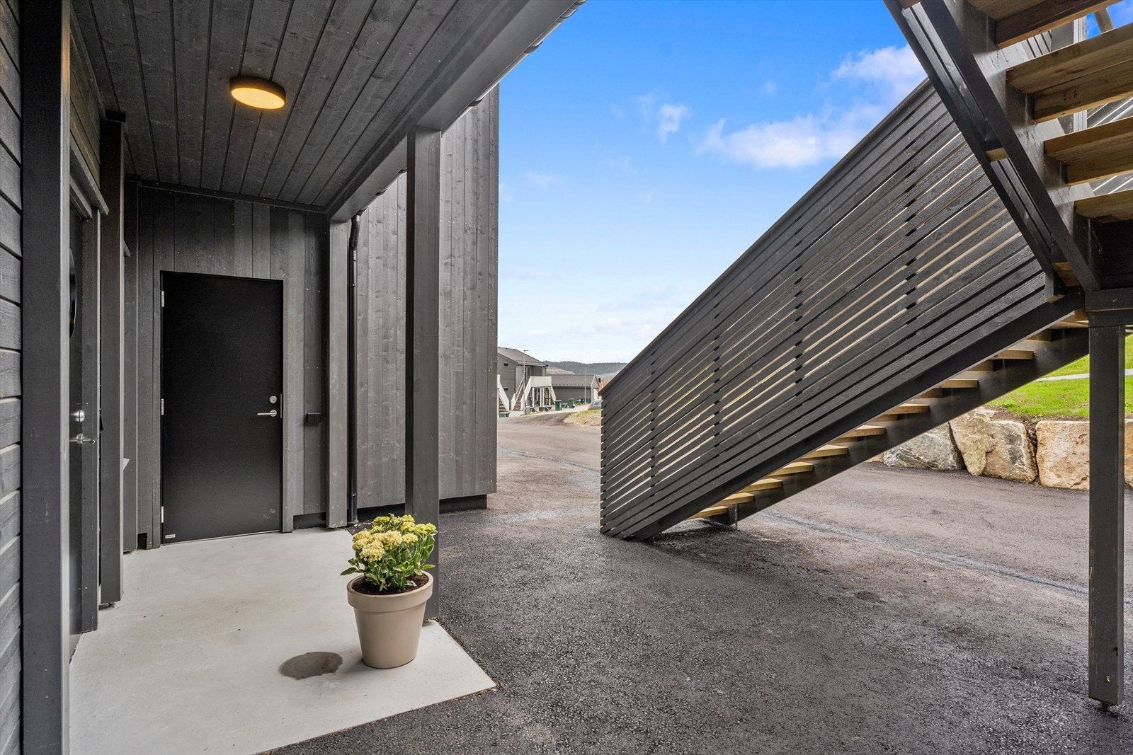 Overbygd inngangsparti Galleribilde