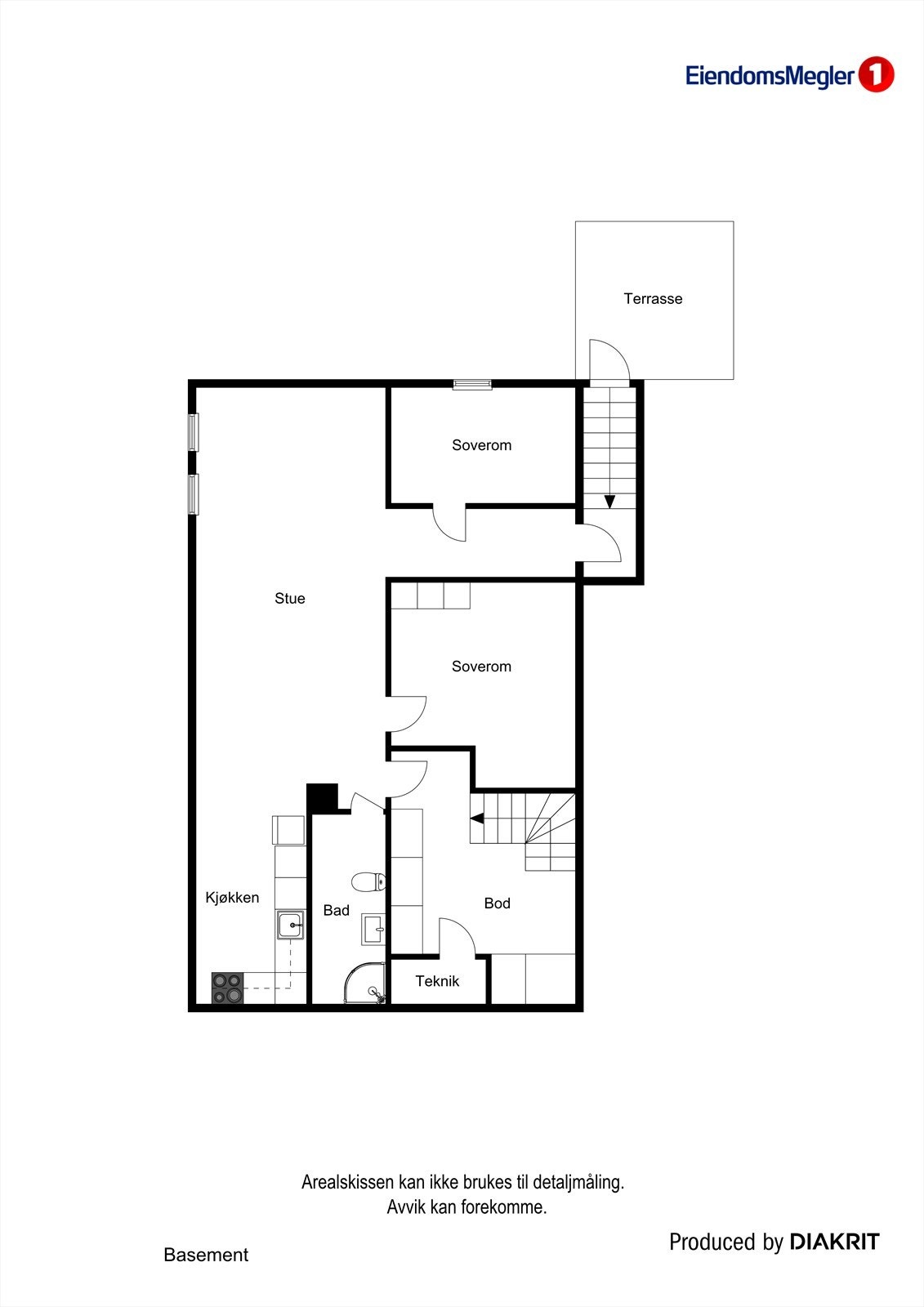 Plantegning kjeller Galleribilde