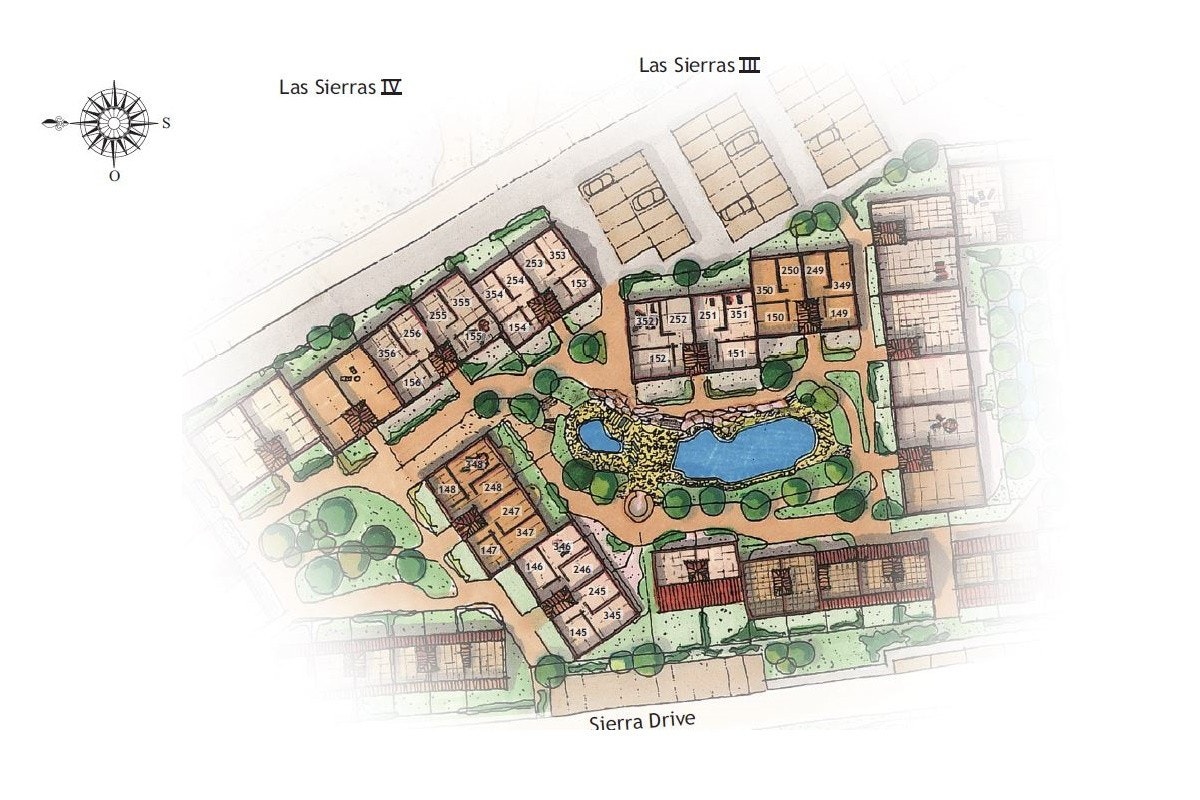 Plan på leilighetskomplekset Galleribilde