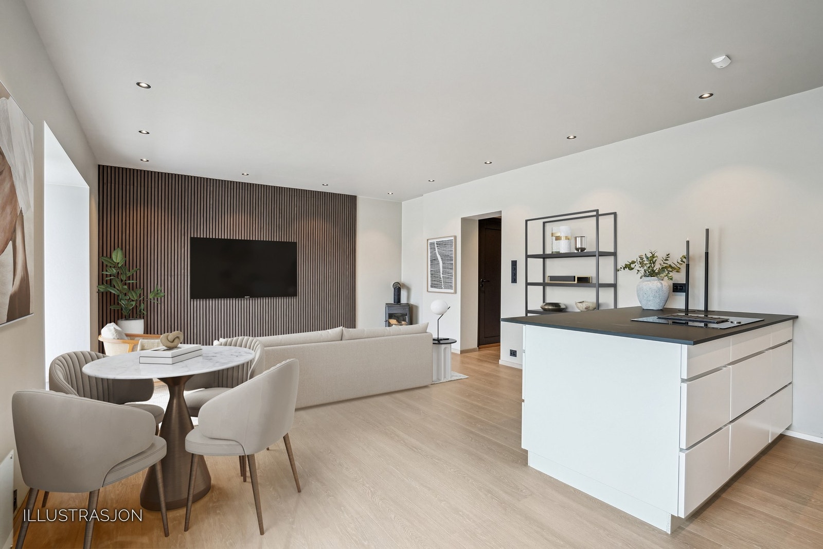 Romslig med god plass til møblement. Galleribilde