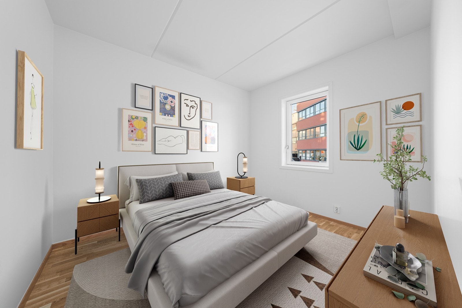 Digitalt møblert. Galleribilde