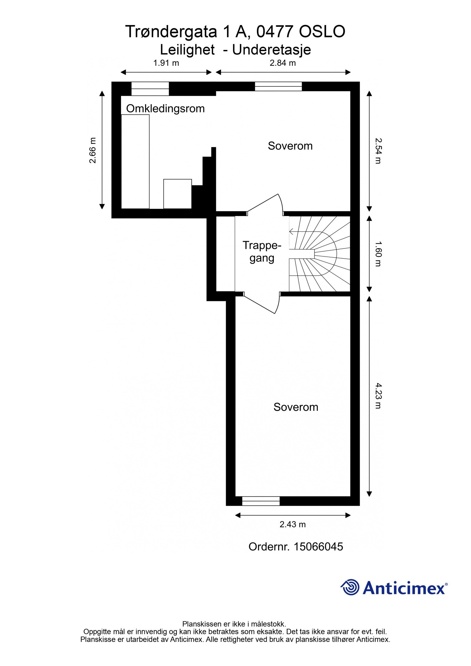 Planskisse - Underetasje Galleribilde